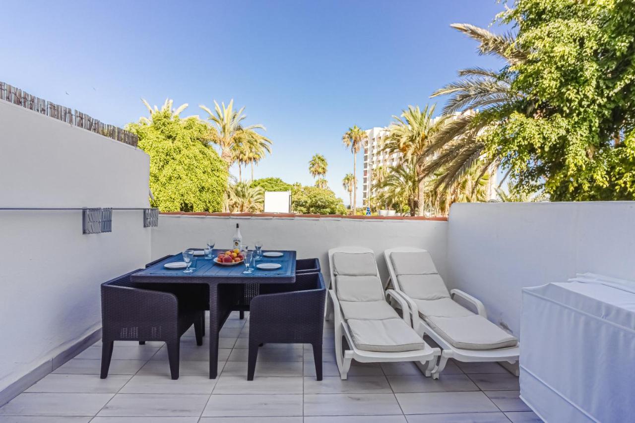 Fantastic Large Studio In Front Of Beach Heated Pool Wifi Arona  Dış mekan fotoğraf