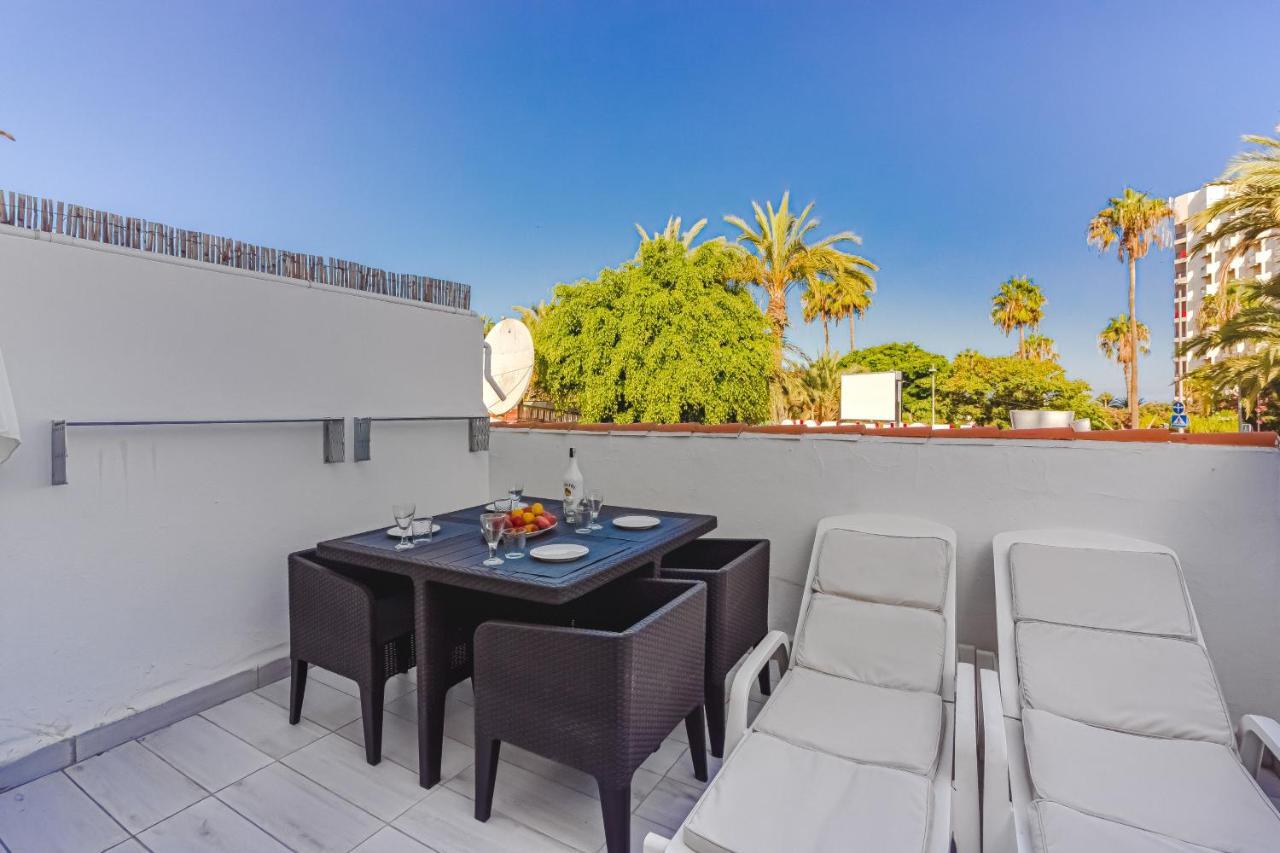 Fantastic Large Studio In Front Of Beach Heated Pool Wifi Arona  Dış mekan fotoğraf