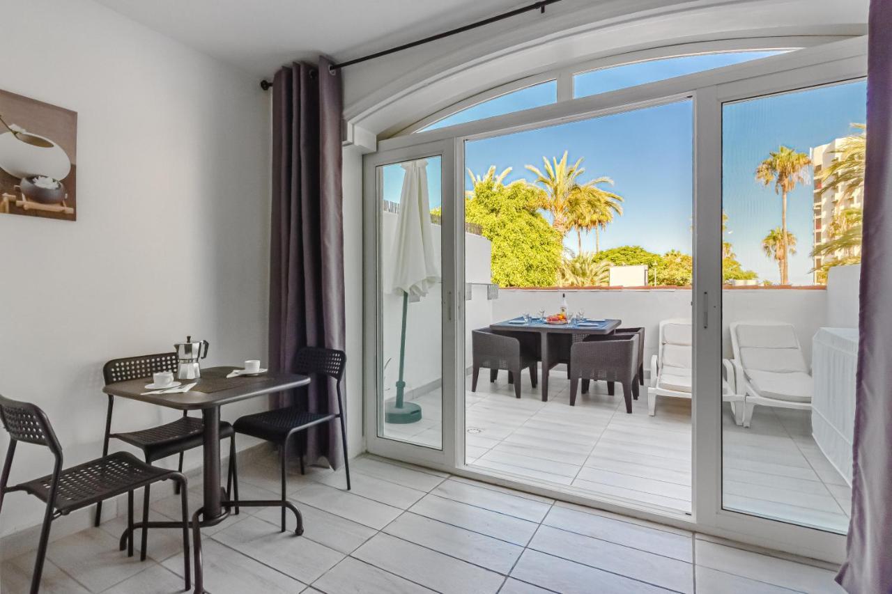 Fantastic Large Studio In Front Of Beach Heated Pool Wifi Arona  Dış mekan fotoğraf