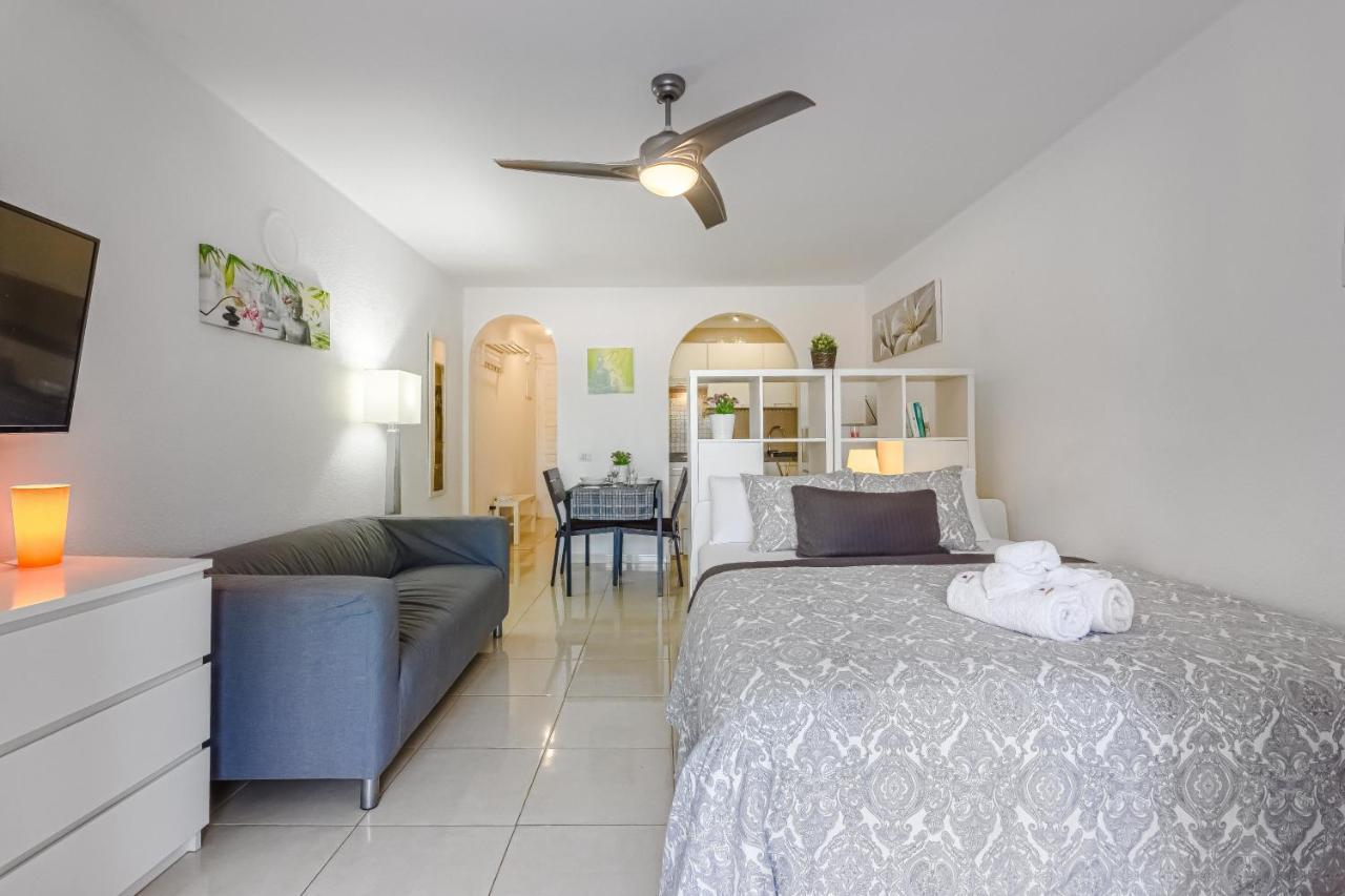 Fantastic Large Studio In Front Of Beach Heated Pool Wifi Arona  Dış mekan fotoğraf